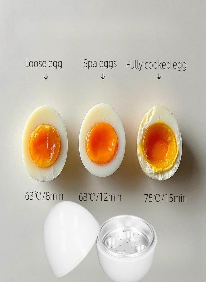 BOENLU Microwave Egg Cooker for 4 Eggs,Hard Boiled Egg Cooker Compact Microwave Safe Egg Boiler for Hard Soft or Poached Eggs Space Saving Design - Image 3